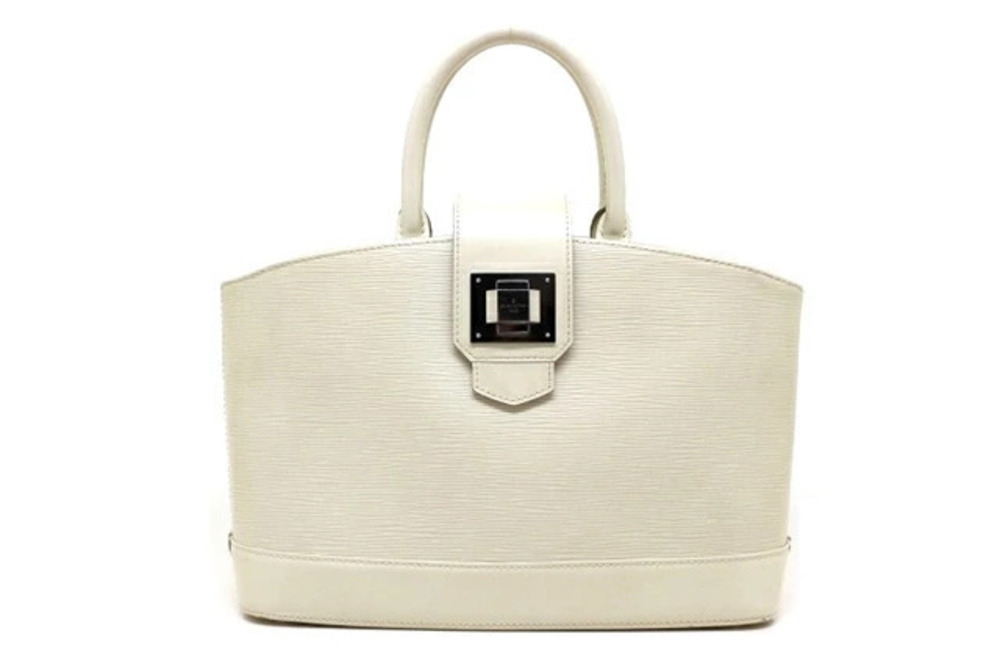 LOUIS VUITTON Bag Handbag Mirabeau Epi Ivory White